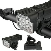 mtvxesu Dirt Bike Accessories, Bicycle Headlights with High Brightness Long Battery Life and Electric Display Horn Can Be Used As An Emergency Power Source Bike Accessories Clearance